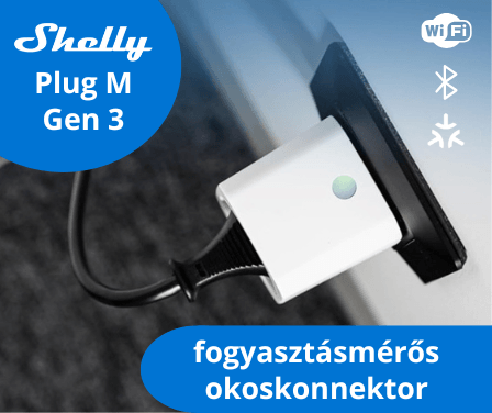 Shelly PlugM Gen3 okoskonnektor