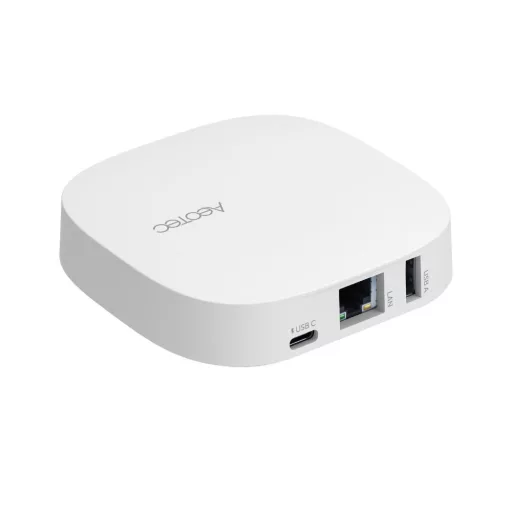 Aeotec SmartThings Hub 2 – központi egység, Ethernet, Wi-Fi, Zigbee, Thread, Bluetooth, Matter (GP-AEOHUBV4EU)