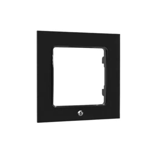 Shelly redőnyvezérlés – Wall Switch 2 gombos kapcsoló, egyes keret és Shelly 2PM Gen3 relé modul, fekete