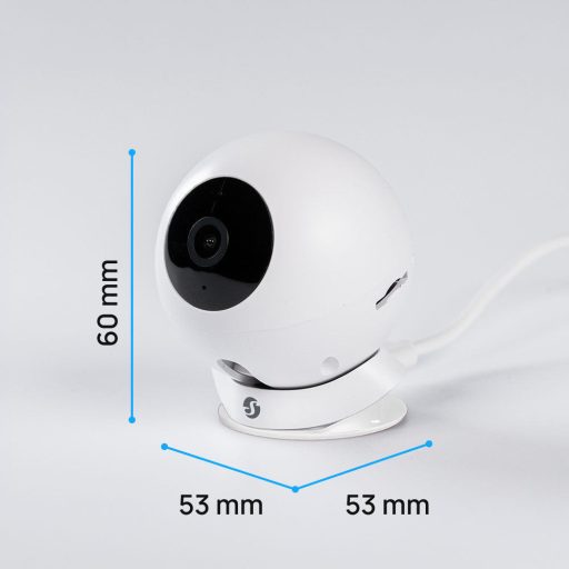 Shelly Camera – kamera, beltéri, AI tárgy felismeréssel, 1080P,  Bluetooth, Wi-Fi, fehér (S1CM-0DXW00)