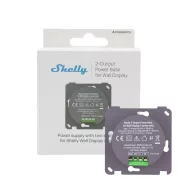   Shelly 2-Output Power Base for Wall Display – X1i, X2i hálózati tápegység, 2 relé kimenettel 