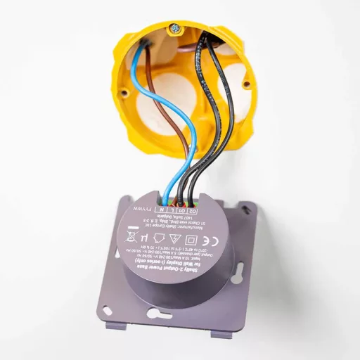 Shelly 2-Output Power Base for Wall Display – X1i, X2i hálózati tápegység, 2 relé kimenettel 