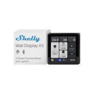  Shelly Wall Display X1i – vezérlőpanel, villanykapcsoló, Wi-Fi, Bluetooth, fekete (SAWD-6A1XX10EU0)