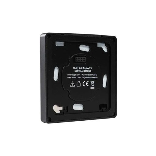 Shelly Wall Display X1i – vezérlőpanel, villanykapcsoló, Wi-Fi, Bluetooth, fekete (SAWD-6A1XX10EU0)