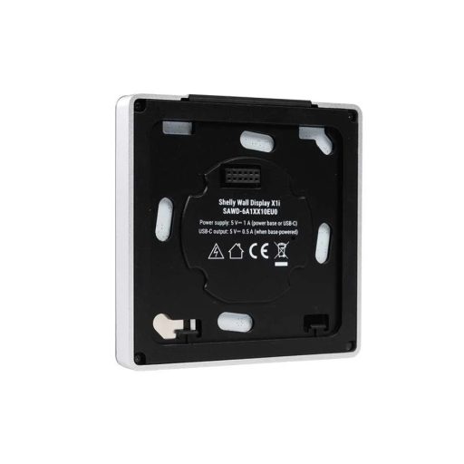 Shelly Wall Display X1i – vezérlőpanel, villanykapcsoló, Wi-Fi, Bluetooth, ezüst (SAWD-6A1XX10EU0)