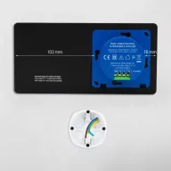   Shelly Wall Display X2i – vezérlőpanel, villanykapcsoló, Wi-Fi, Bluetooth, fekete