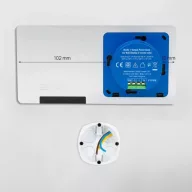   Shelly Wall Display X2i – vezérlőpanel, villanykapcsoló, Wi-Fi, Bluetooth, ezüst