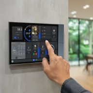   Shelly Wall Display XL – vezérlőpanel, 10,1″-es, villanykapcsoló, Wi-Fi, Bluetooth, szürke