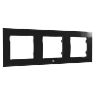   Shelly Wall Switch – sorolókeret, hármas, üveg előlapos, fekete