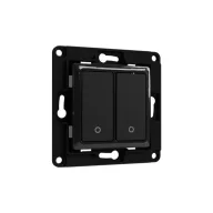   Shelly Wall Switch – villanykapcsoló, 2 gombos, relé tartóval, fekete
