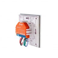   Shelly Wall Switch – villanykapcsoló, 2 gombos, relé tartóval, fehér
