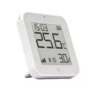  Shelly BLU H&T Display ZB – hőmérséklet érzékelő, pára és fény szenzor, e-papír kijelzővel, Zigbee, Bluetooth, fehér
