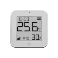   Shelly BLU H&T Display ZB – hőmérséklet érzékelő, pára és fény szenzor, e-papír kijelzővel, Zigbee, Bluetooth, fehér