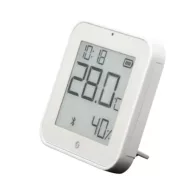   Shelly BLU H&T Display ZB – hőmérséklet érzékelő, pára és fény szenzor, e-papír kijelzővel, Zigbee, Bluetooth, fehér