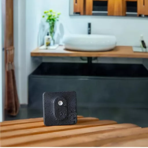 Shelly BLU H&T ZB – hőmérséklet érzékelő, pára szenzor, kültéri, Bluetooth, Zigbee, fekete