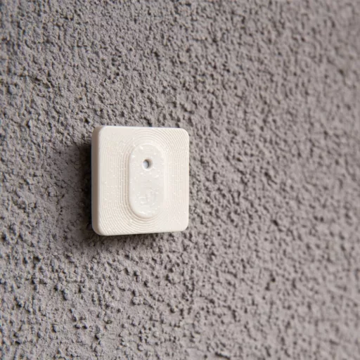 Shelly BLU H&T ZB – hőmérséklet érzékelő, pára szenzor, kültéri, Bluetooth, Zigbee, elefántcsont
