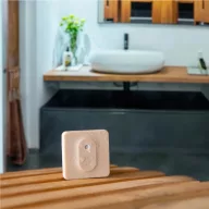   Shelly BLU H&T ZB – hőmérséklet érzékelő, pára szenzor, kültéri, Bluetooth, Zigbee, mokka