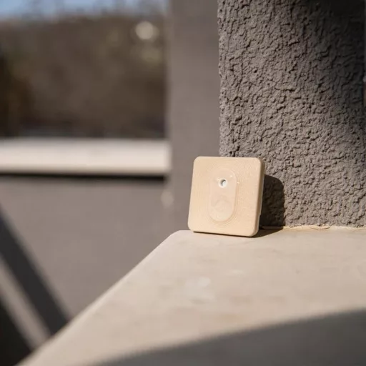 Shelly BLU H&T ZB – hőmérséklet érzékelő, pára szenzor, kültéri, Bluetooth, Zigbee, mokka