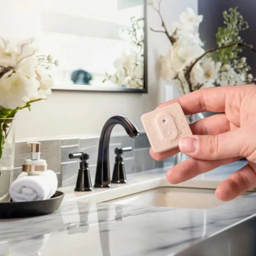 Shelly BLU H&T ZB – hőmérséklet érzékelő, pára szenzor, kültéri, Bluetooth, Zigbee, mokka