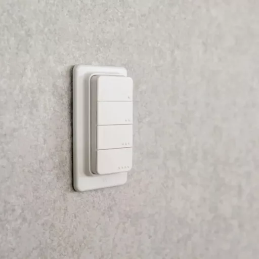 Shelly BLU RC Button 4 ZB – távirányító, 4 gombos, Bluetooth, Zigbee, fehér