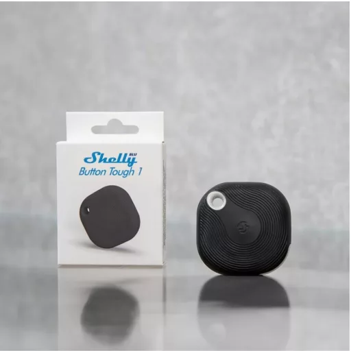 Shelly BLU Button TOUGH 1 ZB – távirányító, Bluetooth, Zigbee, fekete
