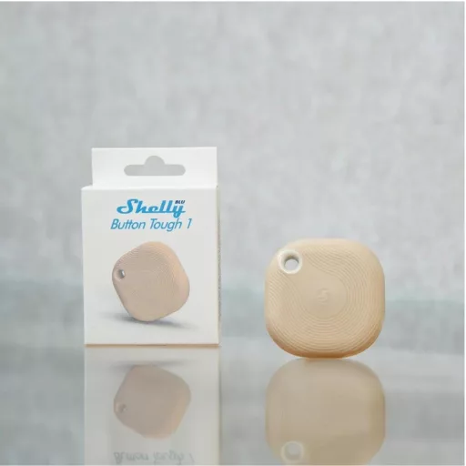 Shelly BLU Button TOUGH 1 ZB – távirányító, Bluetooth, Zigbee, mokka