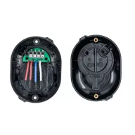   Shelly Button Add-on – nyomógomb kiegészítő relémodul foglalattal Plus (Gen2), Gen3 és Gen4 Shelly modulokhoz, fekete