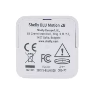   Shelly BLU Motion ZB – vezeték nélküli mozgásérzékelő fényszenzorral, Bluetooth, Zigbee, fehér (SBMO-103Z)