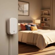   Shelly Presence Gen4 – mmWave jelenlét és fény szenzor, Zigbee, Wi-Fi, Bluetooth, Matter, fehér