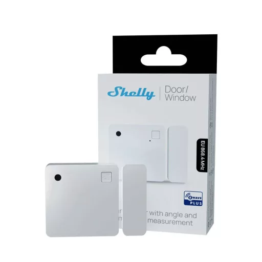 Shelly Wave Door/Window – ajtó- és ablak nyitás érzékelő, fényszenzorral, Z-Wave EU LR, fehér 