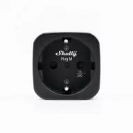   Shelly Plug M Gen3 – okoskonnektor, fogyasztásmérő, Wi-Fi, Bluetooth, Matter, fekete
