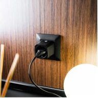  Shelly Plug M Gen3 – okoskonnektor, fogyasztásmérő, Wi-Fi, Bluetooth, Matter, fekete