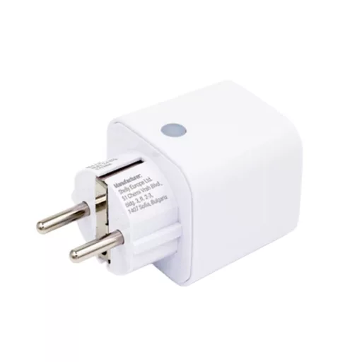 Shelly Plug M Gen3 – okoskonnektor, fogyasztásmérő, Wi-Fi, Bluetooth, Matter, fehér