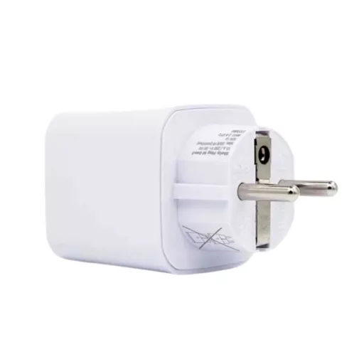 Shelly Plug M Gen3 – okoskonnektor, fogyasztásmérő, Wi-Fi, Bluetooth, Matter, fehér