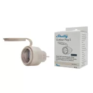   Shelly Outdoor Plug S Gen3 – okoskonnektor, kültéri, fogyasztasmerő, Wi-Fi, Bluetooth, Matter, Mokka