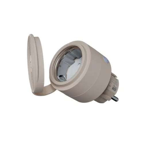 Shelly Wave Outdoor Plug S – okokonnektor, kültéri, fogyasztásmérő, Z-Wave EU LR, barna