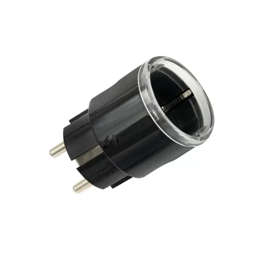 Shelly Wave Plug S – okoskonnektor, fogyasztásmérő, Z-Wave EU LR, fekete