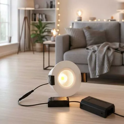 Shelly LightSolutions Hilux DS8 Black – okos spot lámpa, dimmelhető, színhőmérséklet 2200K – 6000K, Wi-Fi, Bluetooth, fekete