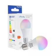   Shelly Multicolor Bulb Gen3 – okosizzó, RGB, fényerőszabályozható, fénymelegség-állítható, E27, Wi-Fi, Bluetooth