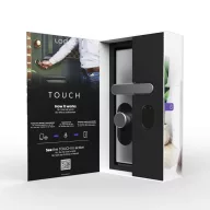   Shelly LOQED Touch Smart Lock – okos zár, érintős, Wi-Fi, Bluetooth, ezüst színű