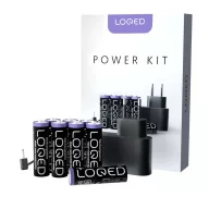   Shelly LOQED Power Kit – töltő adapter, 8 db AA Ni-MH akkumulátorral