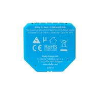   Shelly Plus 2L Gen3 – relé modul, 2 áramkörös, csak fázis, Wi-Fi, Bluetooth
