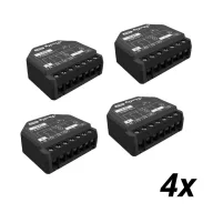   Shelly 2PM Gen3 – relé modul, 2 áramkörös, redőnyvezérlés, fogyasztásmérő, Wi-Fi, Bluetooth, Matter (4 db-os csomag)