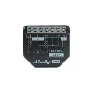   Shelly 2PM Gen4 – relé modul, 2 áramkörös, redőnyvezérlés, fogyasztásmérő, Wi-Fi, Bluetooth, Zigbee, Matter