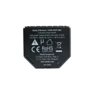   Shelly 2PM Gen4 – relé modul, 2 áramkörös, redőnyvezérlés, fogyasztásmérő, Wi-Fi, Bluetooth, Zigbee, Matter