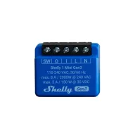   Shelly 1 Mini Gen3 – relé modul, 1 áramkörös, 8A, Wi-Fi, Bluetooth, Matter