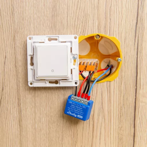Shelly 1 Mini Gen4 – relé modul, 1 áramkörös, 8A, Wi-Fi, Bluetooth, Zigbee, Matter