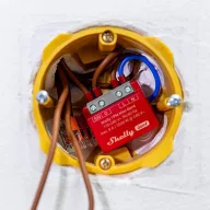   Shelly 1PM Mini Gen4 – relé modul, 1 áramkörös, fogyasztásmérő, 8A, Wi-Fi, Bluetooth, Zigbee, Matter
