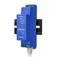   Shelly PRO 1 – relé modul, feszültségmentes kapcsolás, DIN-sínes, 16A, Wi-Fi, Ethernet, Bluetooth