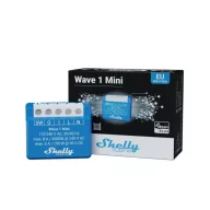   Shelly Qubino Wave 1 Mini – relé modul, 1 áramkörös, feszültség-mentes kapcsolás, Z-Wave